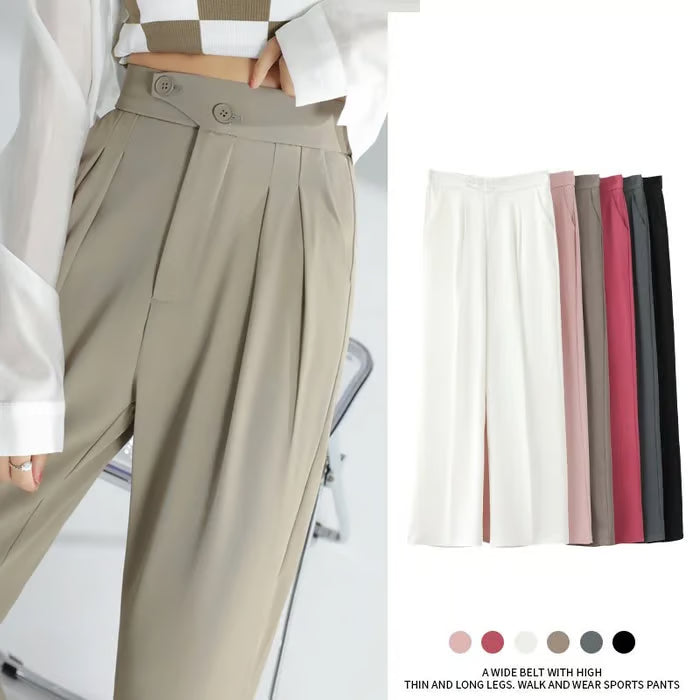 Woman's Casual Full-Length Loose Pants
