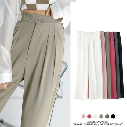 Woman's Casual Full-Length Loose Pants